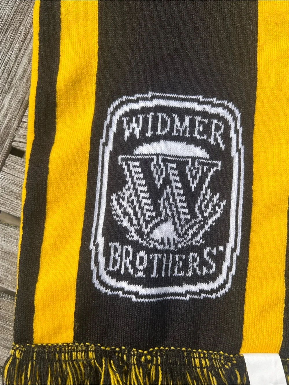 Widmer Portland Yellow and Black Soccer Fan Scarf